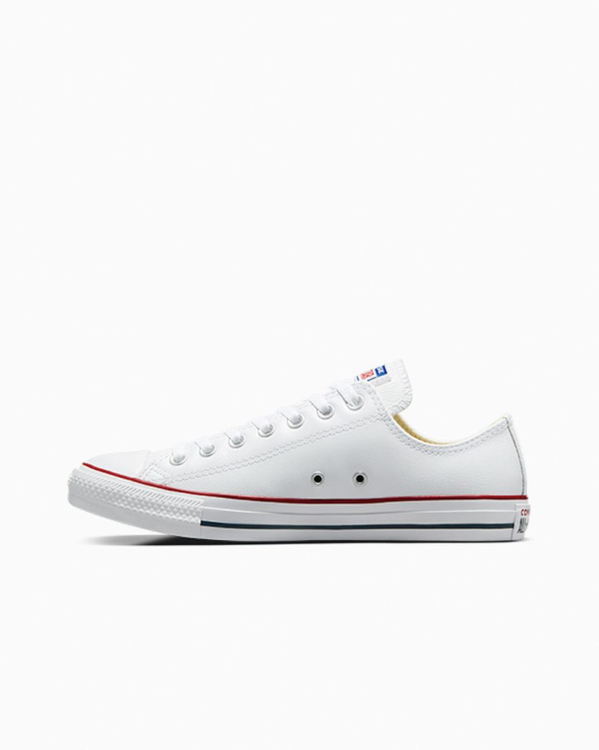 Pánské Boty Nízké Converse Chuck Taylor All Star Læder Bílé | CZ NC31X21